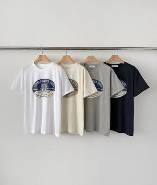 Garnet Round Neck Printed Short Sleeve Tee
