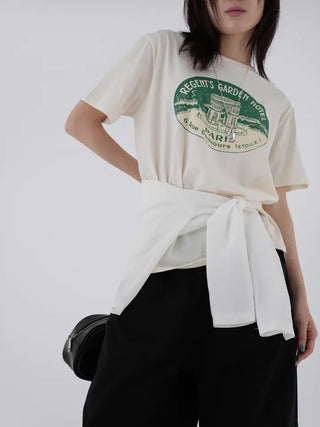 Garnet Round Neck Printed Short Sleeve Tee