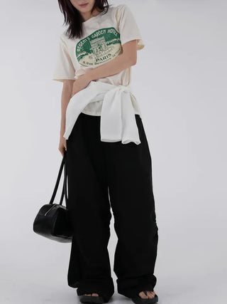 Garnet Round Neck Printed Short Sleeve Tee