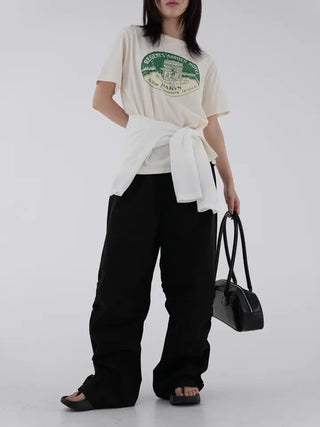 Garnet Round Neck Printed Short Sleeve Tee