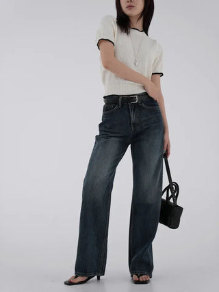 Banu Color Block Short Sleeve Knit