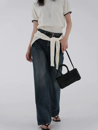 Banu Color Block Short Sleeve Knit