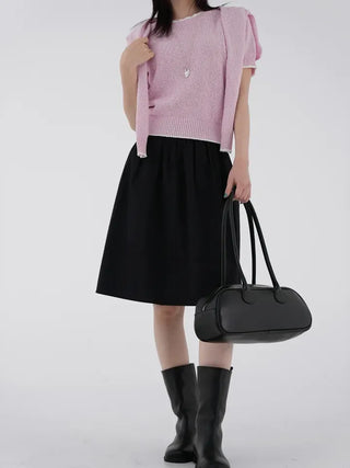 Banu Color Block Short Sleeve Knit
