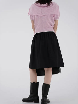 Banu Color Block Short Sleeve Knit