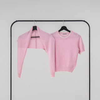 Banu Color Block Short Sleeve Knit
