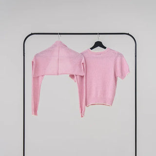 Banu Color Block Short Sleeve Knit