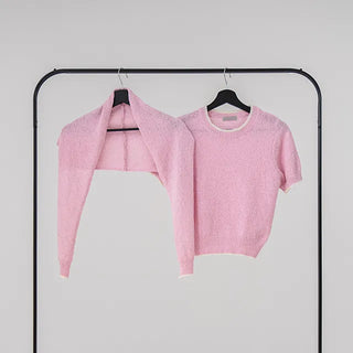 Banu Color Block Short Sleeve Knit