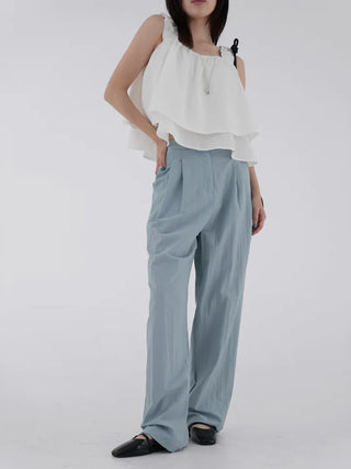 Brenny Two-Pin Tuck Long Pants