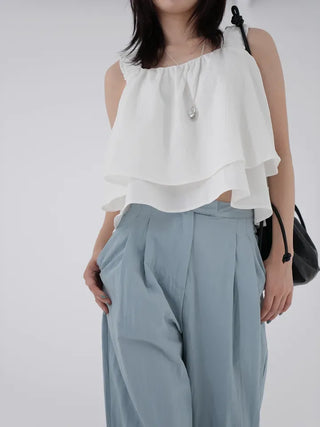 Brenny Two-Pin Tuck Long Pants