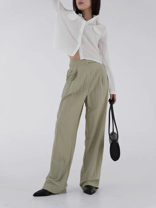 Brenny Two-Pin Tuck Long Pants