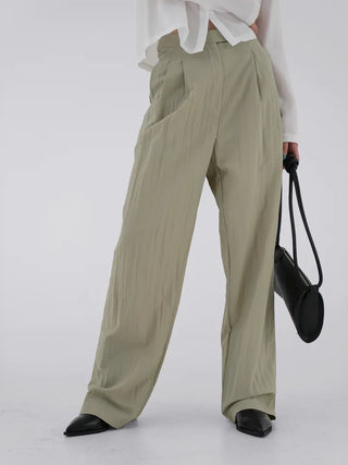 Brenny Two-Pin Tuck Long Pants