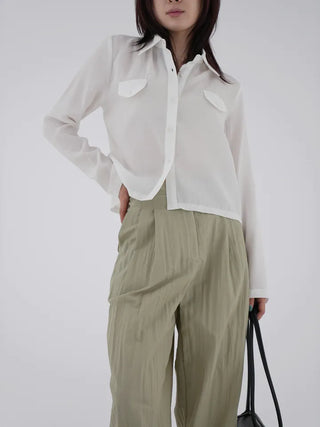 Brenny Two-Pin Tuck Long Pants