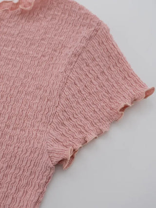 Sorbet Waffle Crop Short Sleeve Tee