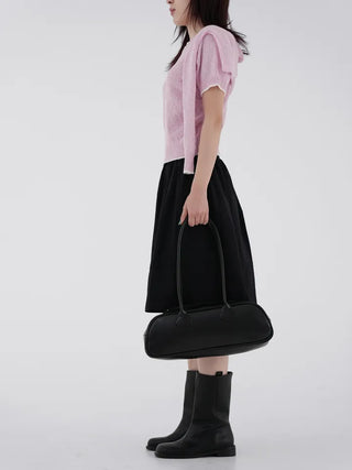 Birkin shirred flare skirt