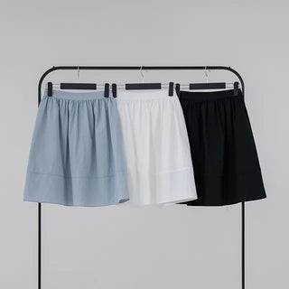 Birkin shirred flare skirt