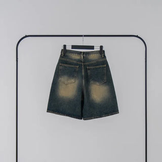 Roaming Washed Half Denim Pants