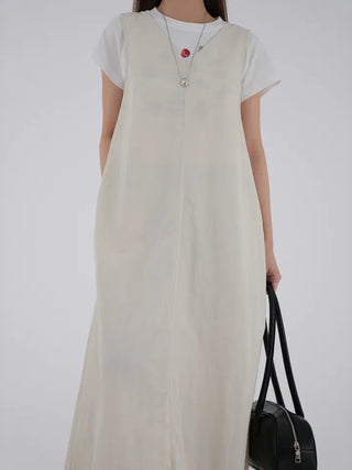 Fanu V-neck Maxi Sleeveless Dress