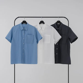 Lying oversized short-sleeve shirt