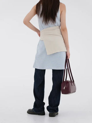 Boating striped strap dress