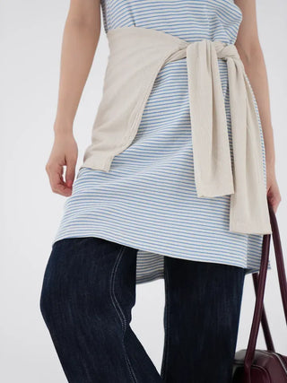 Boating striped strap dress
