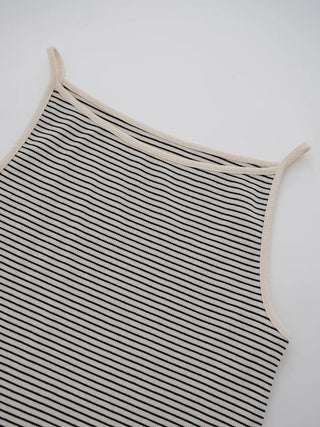 Boating striped strap dress