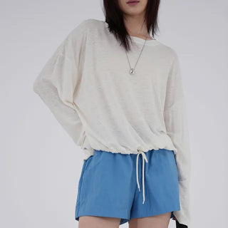 Gavin Linen String Sleeveless Tee