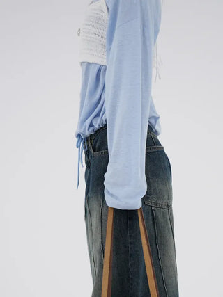 Gavin Linen String Sleeveless Tee