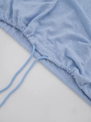 Gavin Linen String Sleeveless Tee