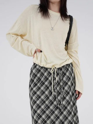 Gavin Linen String Sleeveless Tee