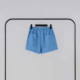 Aining side-slit shorts