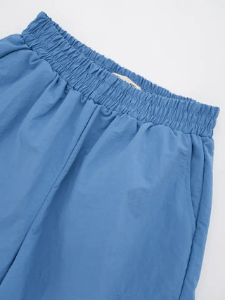 Aining side-slit shorts