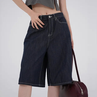 Ain Raw Denim Bermuda Pants