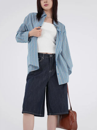 Ain Raw Denim Bermuda Pants