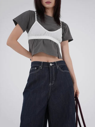 Ain Raw Denim Bermuda Pants