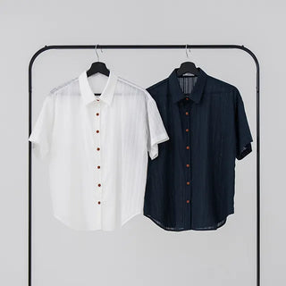 Star ring see-through short-sleeve shirt