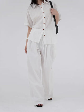 Star ring see-through short-sleeve shirt