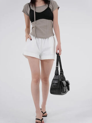 Coming Cut Scarf Tee