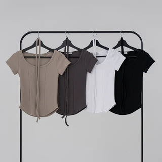 Coming Cut Scarf Tee