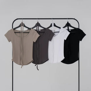 Coming Cut Scarf Tee