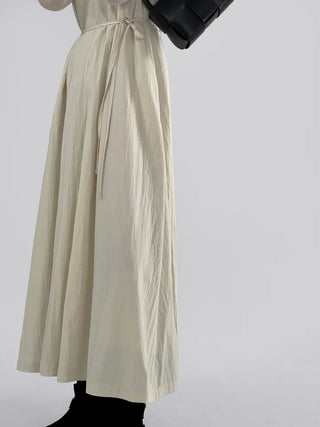 Roman V-neck Strap Long Dress