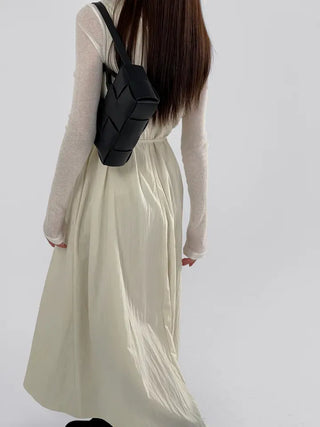 Roman V-neck Strap Long Dress