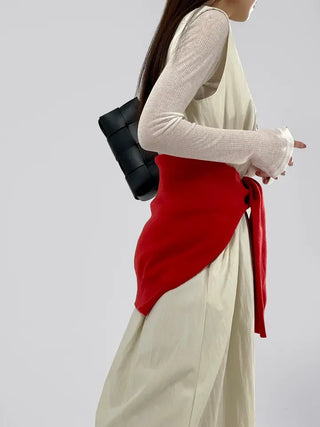 Roman V-neck Strap Long Dress
