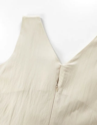 Roman V-neck Strap Long Dress