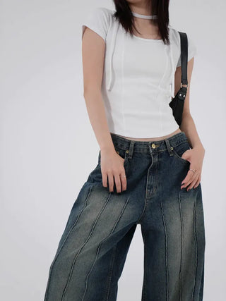 Hagging Washed Pintuck Pants