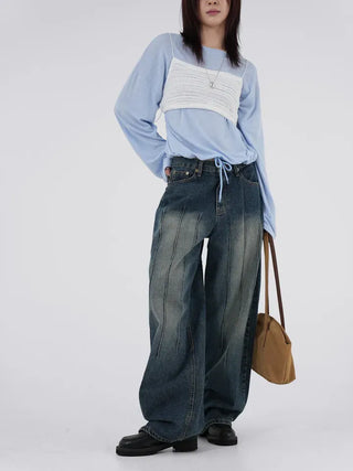 Hagging Washed Pintuck Pants