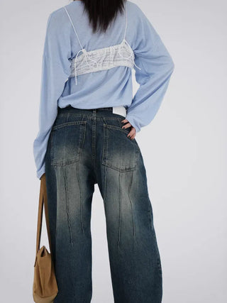 Hagging Washed Pintuck Pants