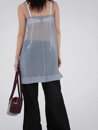 De Ne see-through sleeveless dress