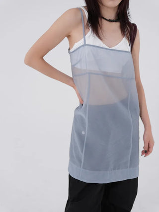 De Ne see-through sleeveless dress