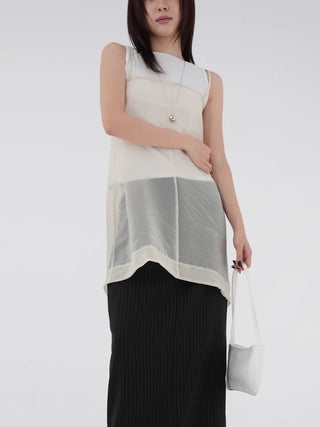 De Ne see-through sleeveless dress