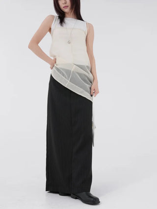 De Ne see-through sleeveless dress